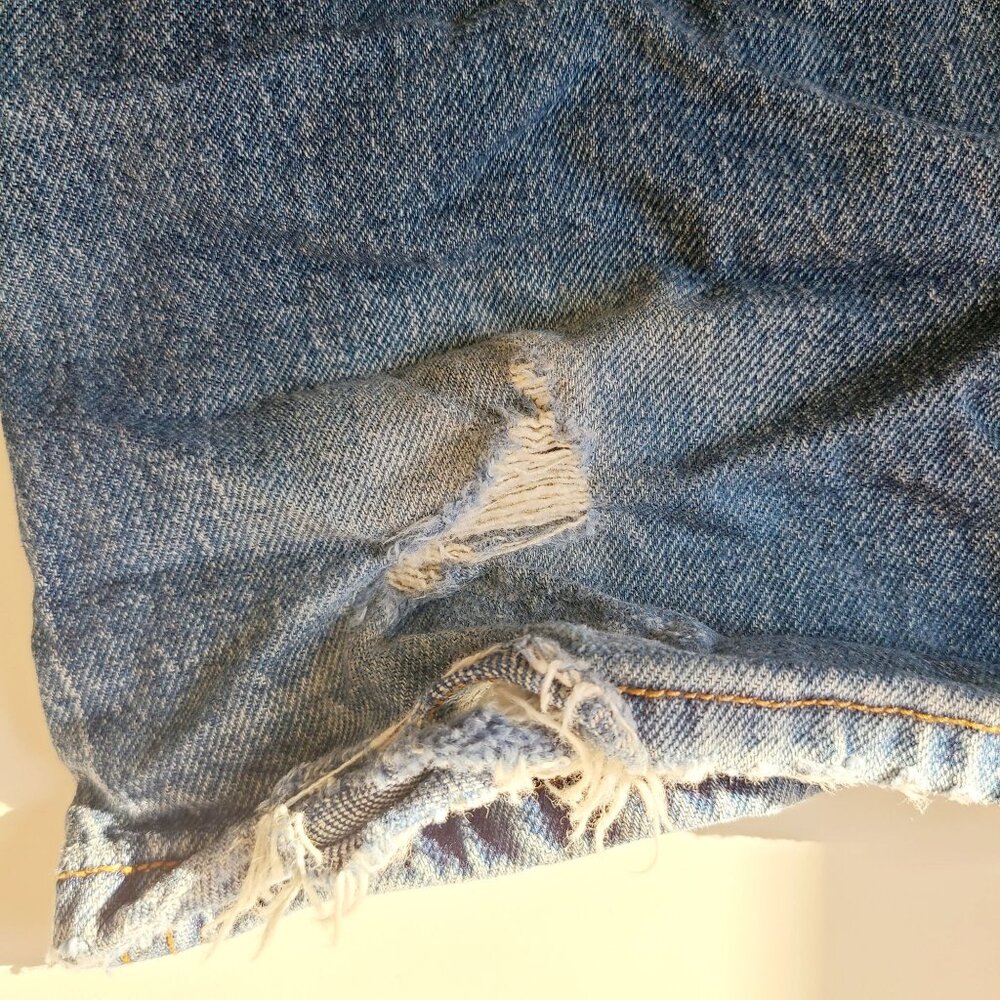 Lee Jeans Mens Distressed Denim Jeans size 40x30 Big Medium Wash - Picture 5 of 13